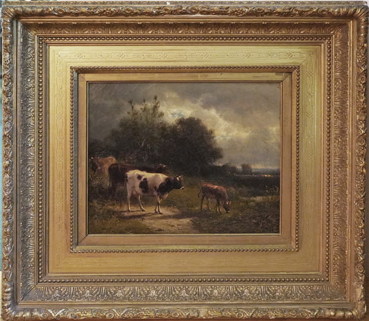 Pastoral Landscape with Cows - Image 2 of 3