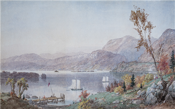 Indian Summer on the Hudson: View Near Peekskill - Image 1 of 2
