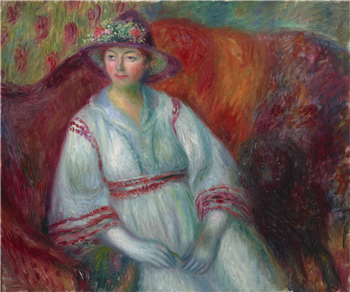 Woman with Poodle