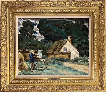 The Artist at Work in Giverny