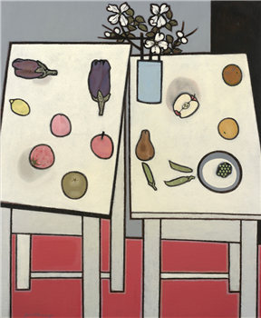 Two Tables with Fruit