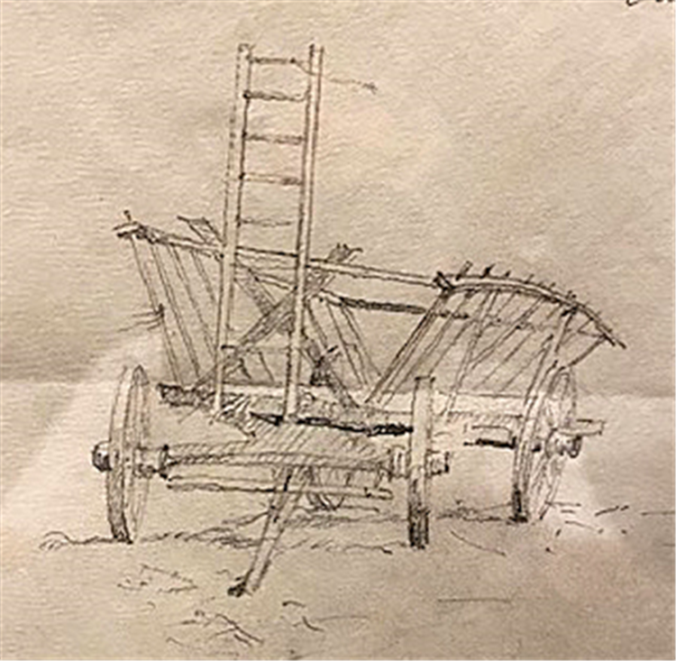Hay wagon & commission letter - Image 2 of 4