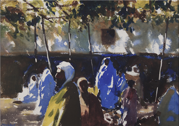 Middle Eastern Scene - Image 1 of 2