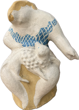 Girl with Poodle