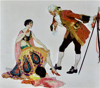 At the Masquerade,  Advertisement for Chesterfield Cigarettes