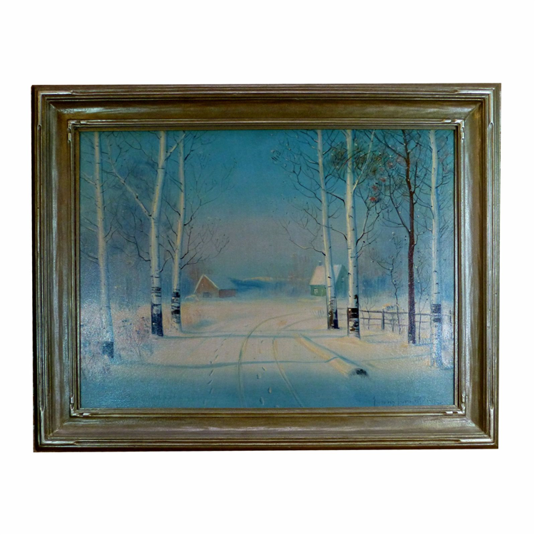 "Winter Birches" by Svend Svendsen - Image 2 of 2
