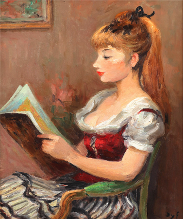 Marcel Dyf. (French 1899 - 1985)
Claudine

Medium: Oil on canvas

Dimensions: 18 x 22 inches sight
Provenance: Private Collection, Paris