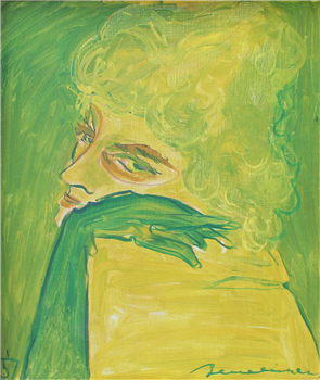 Portrait in Yellow: Ville D’Avray  (Woman with Green Glove) - Image 1 of 2