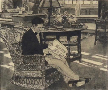 "He was not much given to reading" - Image 1 of 2