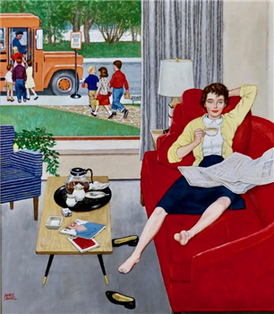 Back to School, Cover for The Saturday Evening Post