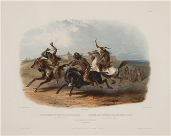 Horse Racing of Sioux Indians - Image 1 of 2
