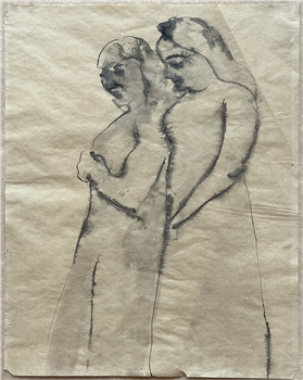 Sumi Market Sketches of Women - Image 1 of 4