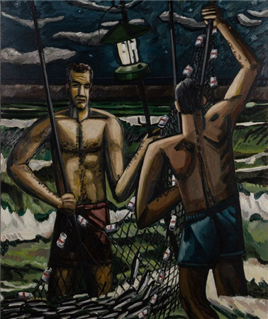 David Bates (Born 1952) 'Bait Fish'