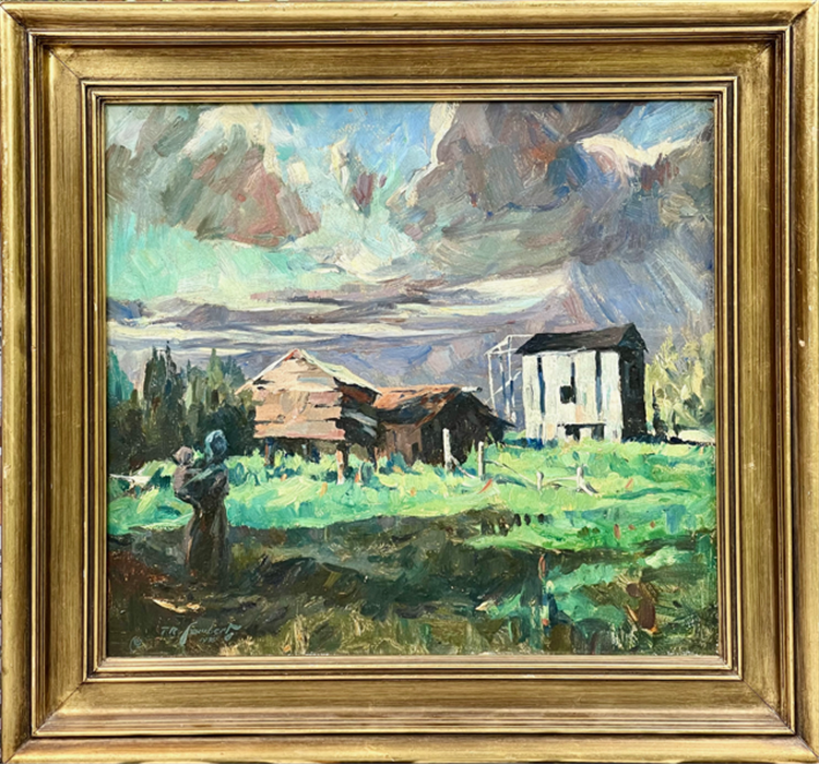 The Passing Storm Alaskan Native Village - Image 2 of 3