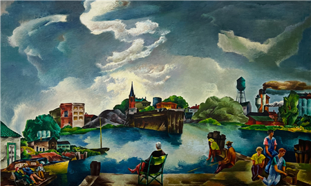 Summer Resort in Michigan, 1946 by William Schwartz