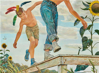 Boys on a Fence