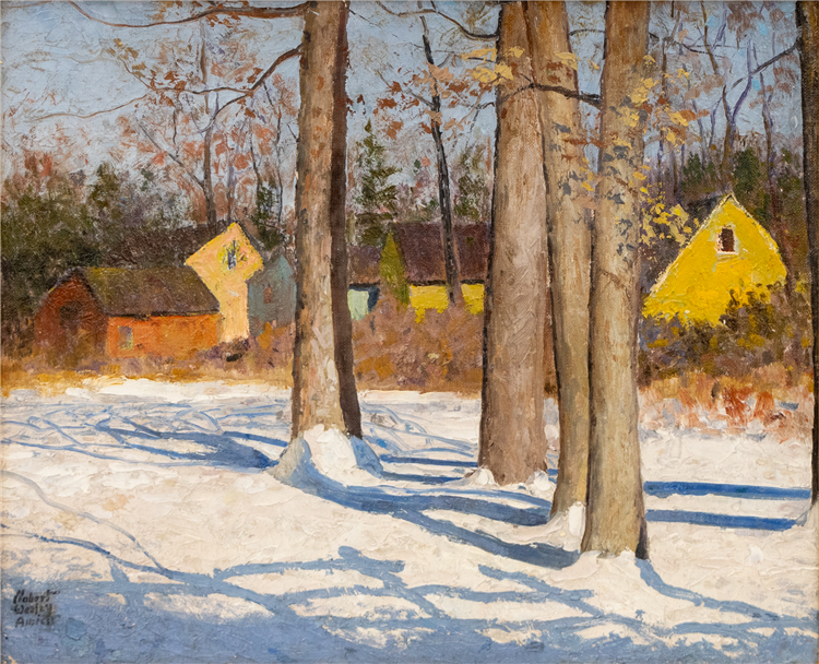 Untitled (Snowy Town Grove) - Image 2 of 2