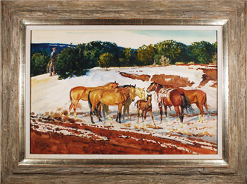 At the Arroyo Hondo Cutoff, 1973 - Image 1 of 4