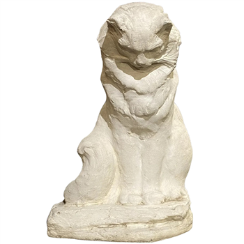 Cast Stone Sculpture of Her Persian Cat, Pou Pou - Image 1 of 4