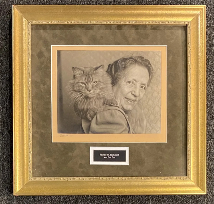 Cast Stone Sculpture of Her Persian Cat, Pou Pou - Image 3 of 4