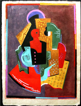 Cubist Abstract Figure - Image 1 of 3