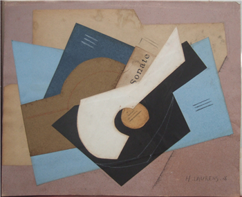 Cubiste Natur Morte Avec Guitare