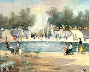Tuileries' Garden, facing Place de la Concorde, Paris - Image 1 of 4