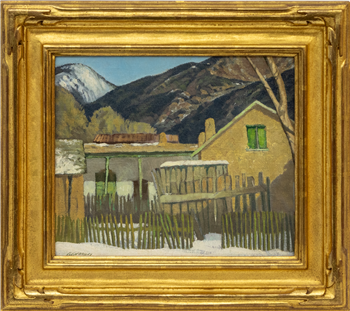 Taos Scene (New Mexico Landscape with Adobe) - Image 1 of 2