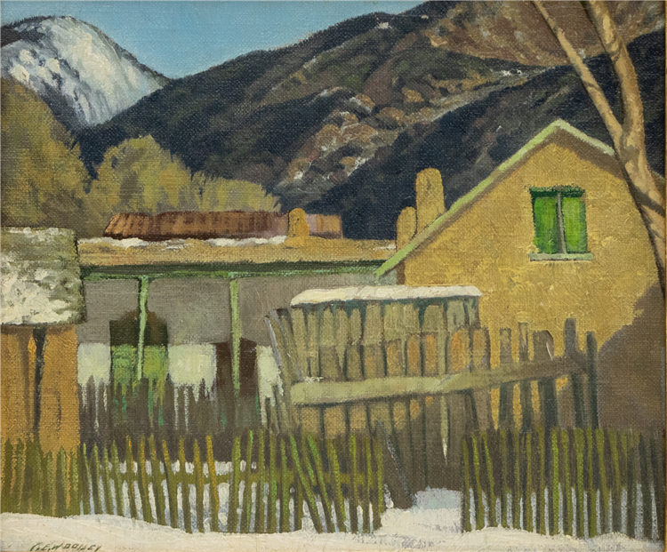 Taos Scene (New Mexico Landscape with Adobe) - Image 2 of 2
