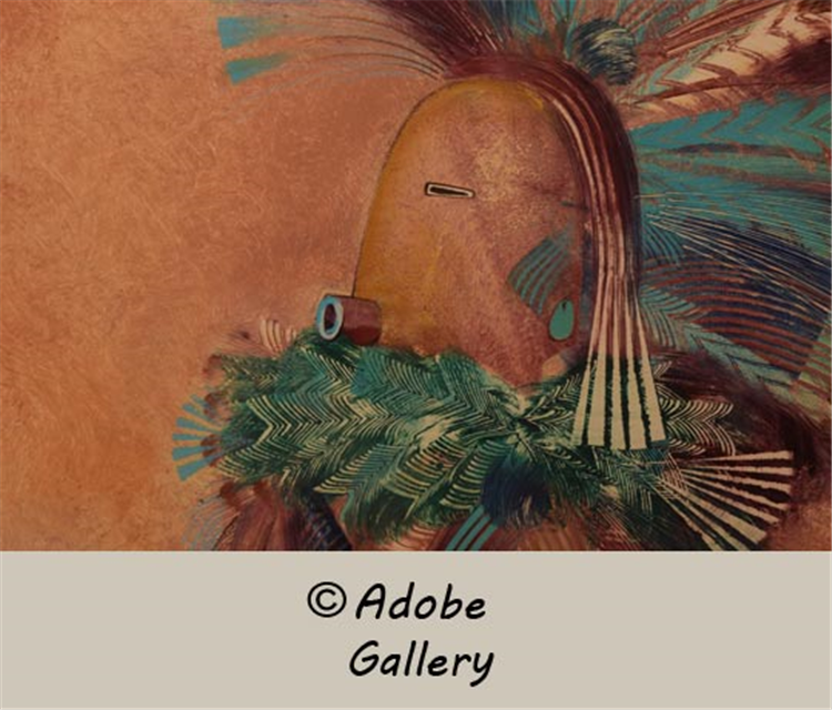 Tony Abeyta's 1998 Navajo Yei Monotype: A Powerful Vision - Image 3 of 4