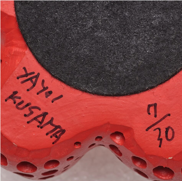 Original hand signed Pumpkin Sculpture (Red) - Image 2 of 3