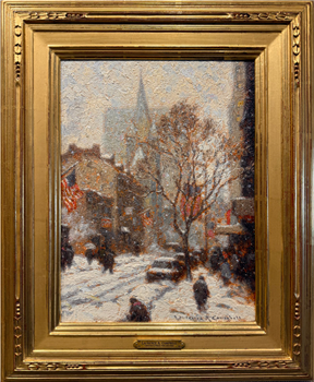 Chestnut Street in Snow
