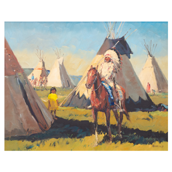 Chief at the Camp by Sheryl Bodily - Image 1 of 4