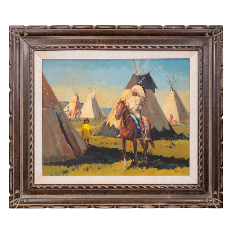 Chief at the Camp by Sheryl Bodily - Image 2 of 4