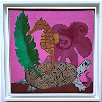 Untitled sea turtle and sea horse - Image 1 of 3