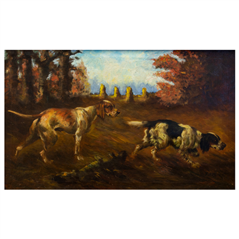 Setter and a Pointer in a Field by Thomas Dalton Beaumont - Image 1 of 4