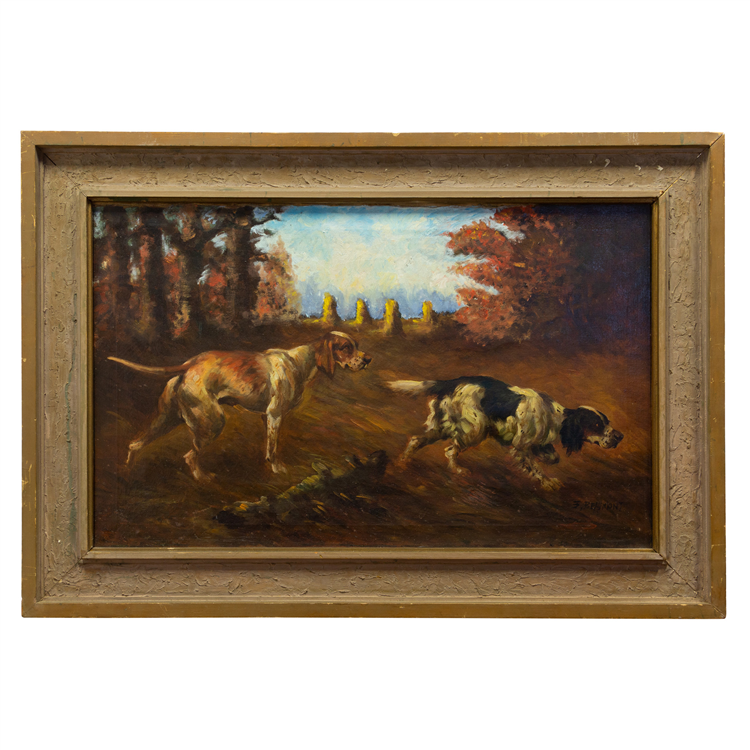 Setter and a Pointer in a Field by Thomas Dalton Beaumont - Image 2 of 4