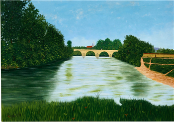 Cheny, l’Armancon et le pont