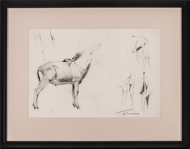 Studies (Gulls, Donkey, Donkey and Camel, at the Trough) (set of four) - Image 2 of 4