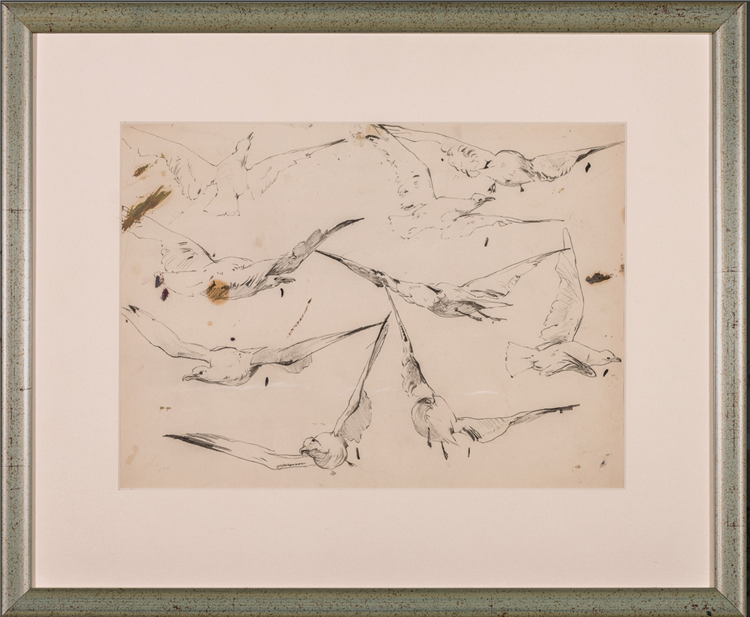 Studies (Gulls, Donkey, Donkey and Camel, at the Trough) (set of four) - Image 3 of 4