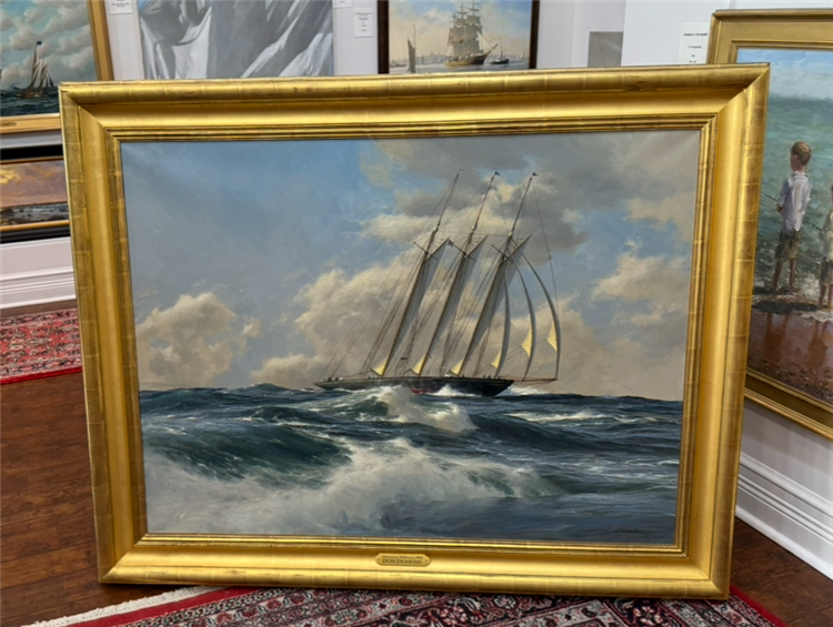 The Schooner Yacht ATLANTIC Racing Across The Atlantic 1905 - Image 2 of 4