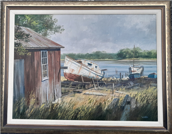 Large oil on canvas