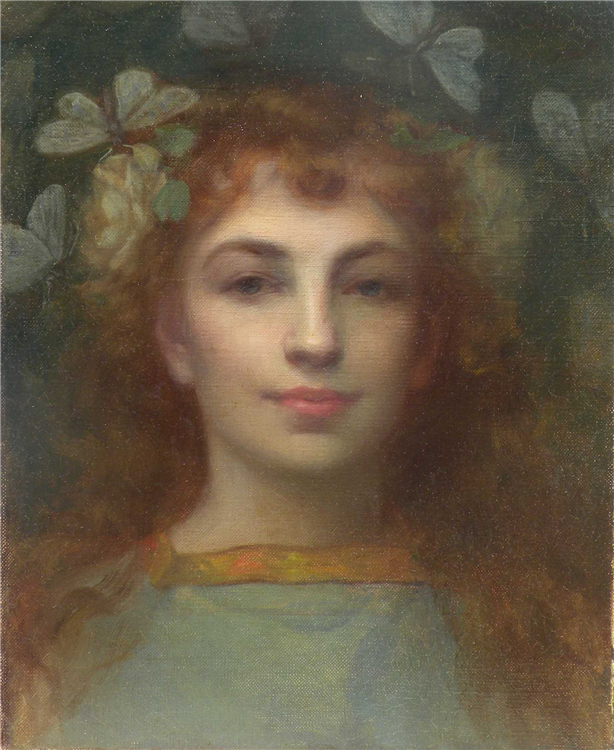 Butterfly Girl /  Contemplation  (Pair) - Image 2 of 3