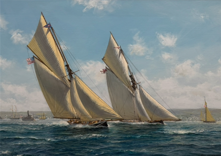 America’s Cup 1885 Puritan vs Genesta - Image 4 of 4