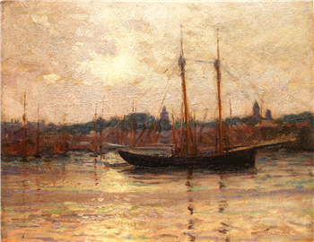 At Anchor, Gloucester Harbor