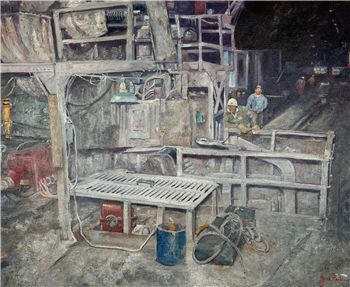 Industrial Scene -Interior J&L Works, Pittsburgh, Pennsylvania - Image 1 of 2