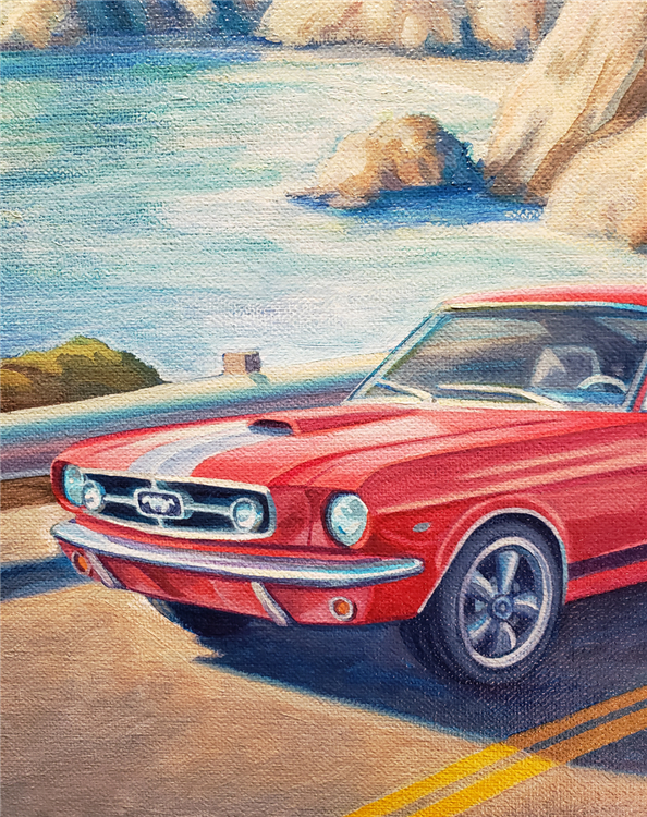 Red Mustang, Bixby Bridge - Image 2 of 4
