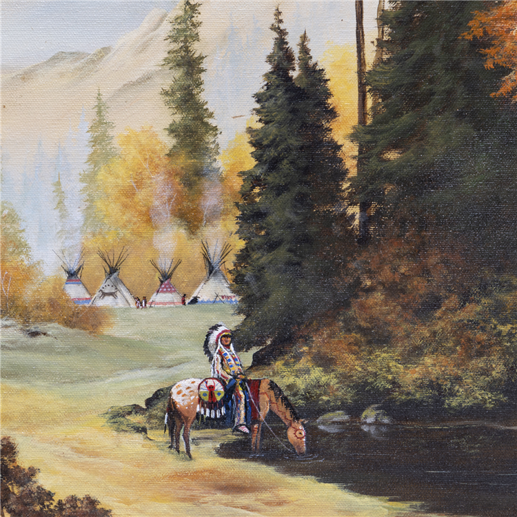 Chief Two Eagles Camp by Mario Rabago - Image 3 of 4
