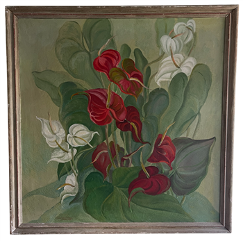 Red & White Anthuriums