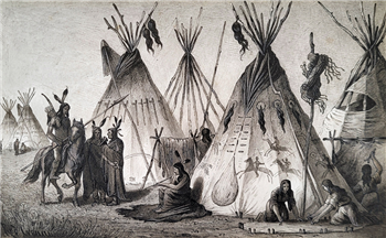 A Camp of the Dakotas, Standing Rock Reservation, 1881